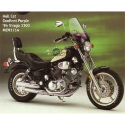 Memphis Shades Hell Cat 2-Point Handlebar Mounted Universal Windshield -Givi Store HELL CAT YAMAHA2