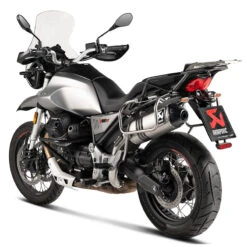 Akrapovic S-MG8SO2-HFTT Slip-on Line Exhaust, Titanium For Moto Guzzi V85 TT '19-'20