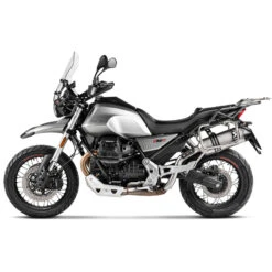 Akrapovic S-MG8SO2-HFTT Slip-on Line Exhaust, Titanium For Moto Guzzi V85 TT '19-'20 -Givi Store akrapovic s mg8so2 hftt slip on line exhaust image3