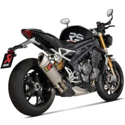 Akrapovic S-T12SO5-HAPXLT Slip-on Line Exhaust, Titanium For Speed Triple 1200 RS/RR '21-
