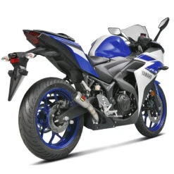 Akrapovic S-Y2SO11-AHCSS Slip-on Line Exhaust, Stainless Steel For Yamaha YZF-R3 '15-'21