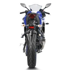 Akrapovic S-Y2SO11-AHCSS Slip-on Line Exhaust, Stainless Steel For Yamaha YZF-R3 '15-'21 -Givi Store akrapovic s y2so11 ahcss slip on line exhaust image3