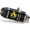 Arrow 71953AKN Indy Race Slip-on Exhaust, Dark For Moto Guzzi V100 Mandello '23-