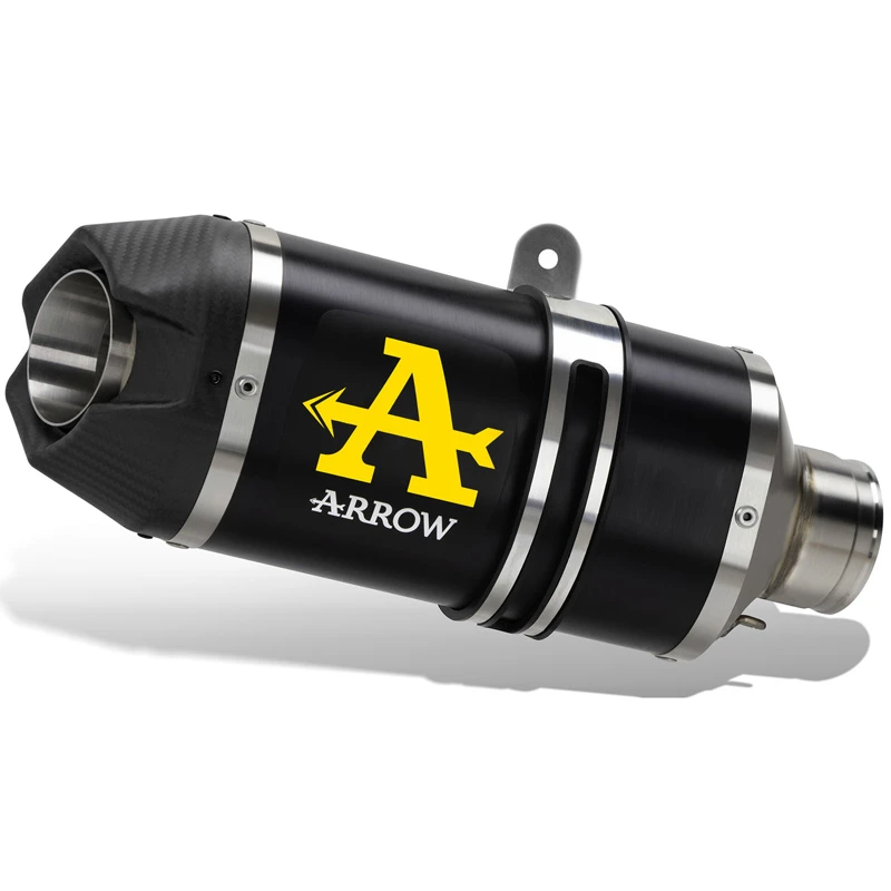 Arrow 71953AKN Indy Race Slip-on Exhaust, Dark For Moto Guzzi V100 Mandello '23- 1 Arrow 71953AKN Indy Race Slip-on Exhaust, Dark For Moto Guzzi V100 Mandello '23-