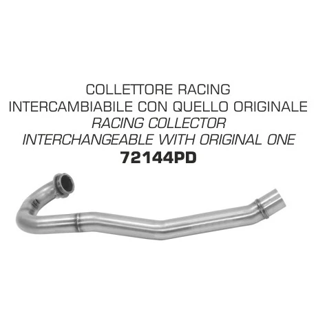 Arrow 72144PD Racing Exhaust Collector For Husqvarna 701 Supermoto (2017-2020) 1 Arrow 72144PD Racing Exhaust Collector For Husqvarna 701 Supermoto (2017-2020)