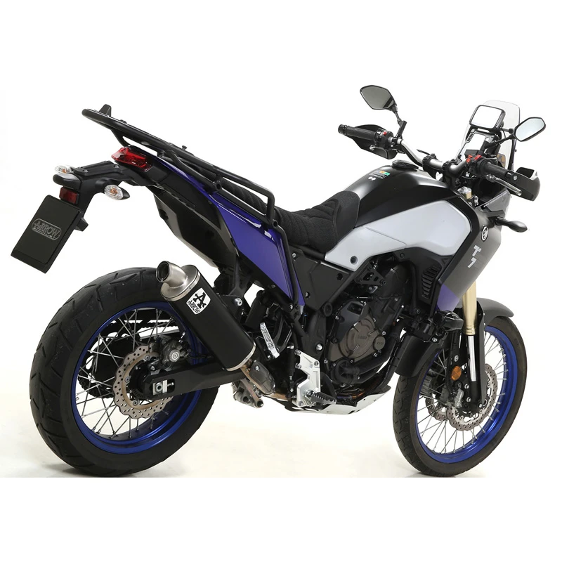 Arrow 72628AON Indy Race Slip-on Exhaust, Aluminum Dark For Yamaha Tenere 700 '19-'20 1 Arrow 72628AON Indy Race Slip-on Exhaust, Aluminum Dark For Yamaha Tenere 700 '19-'20