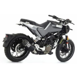 Arrow 72636AKN Indy Race Exhaust, Aluminum Dark For Husqvarna Svartpilen 125 (2021-)