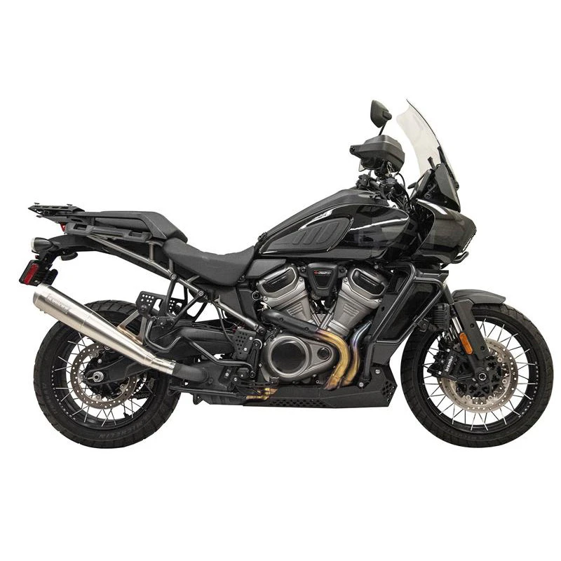 Bassani 1P187SS 4" Stainless Slip-on Exhaust For Harley Pan America (2021-2022) 2 Bassani 1P187SS 4" Stainless Slip-on Exhaust For Harley Pan America (2021-2022) - Image 2