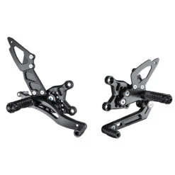 Bonamici A004R Reverse GP Shift Rearsets, Black For Aprilia RSV4 / Tuono V4 W/APRC '11-'16