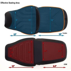 Corbin HD-PA-SL-E Corbin LOW Front Seat Heated For Harley Pan America (2021-) -Givi Store corbin hd pa sl corbin low front seat no heat image6