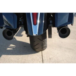 D&D Slip-on Louvered Exhaust, 45 Degree Cut Chrome For Polaris Cross Country/Cross Roads -Givi Store dd slip on louvered exhaust 45 degree cut black image4