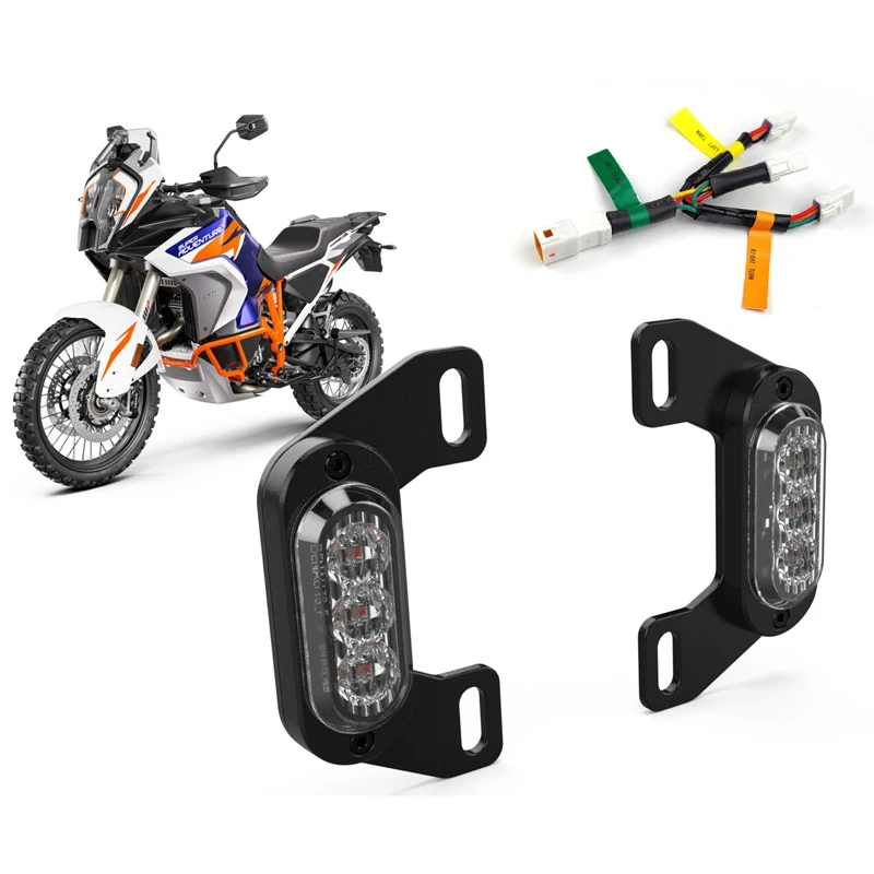 Denali DNL.WHS.23100 Rear T3 Turn Signal License Plate Kit For KTM 1290 Adventure '21- 1 Denali DNL.WHS.23100 Rear T3 Turn Signal License Plate Kit For KTM 1290 Adventure '21-