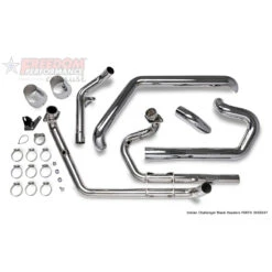 Freedom Performance IN00246 True-Dual Headers, Chrome For Indian Challenger -Givi Store freedom performance in00246 true dual headers image3