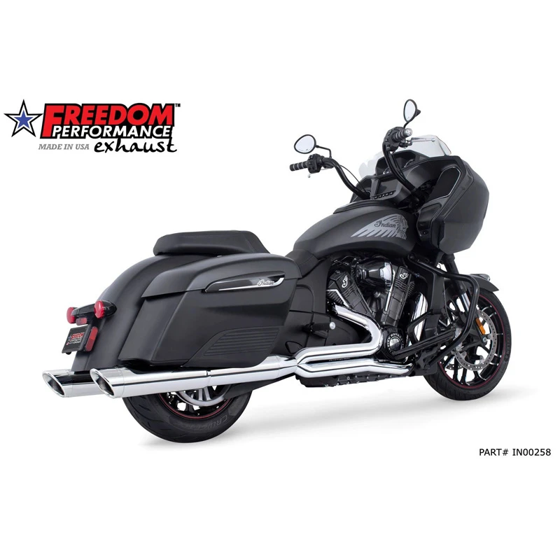 Freedom Performance IN00258 Union 2-into-1 4.5" Exhaust, Chrome For Indian Challenger 1 Freedom Performance IN00258 Union 2-into-1 4.5" Exhaust, Chrome For Indian Challenger