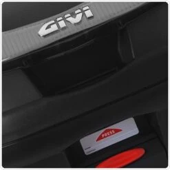 Givi E340NTA 34 Liter Monolock Top Case Matte Black -Givi Store givi e340nta 34ltr matte black case 2