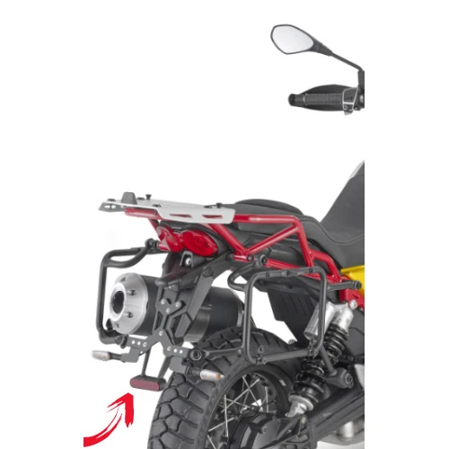 Givi PLOR8203MK Specific Pannier Holder For Moto Guzzi V85 TT (2019-) 2 Givi PLOR8203MK Specific Pannier Holder For Moto Guzzi V85 TT (2019-) - Image 2