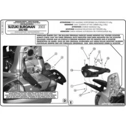 Givi SR115 Specific Rack For Burgman 250-400 '03-'06 -Givi Store givi sr115 specific rack burgman an400 3