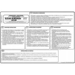 Givi SR115 Specific Rack For Burgman 250-400 '03-'06 -Givi Store givi sr115 specific rack burgman an400 4