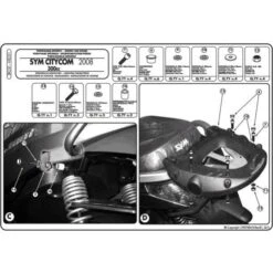Givi SR231M Specific Rack For Sym Citycom 300 (2008-2019) -Givi Store givi sr231m specific rack citycom300 2