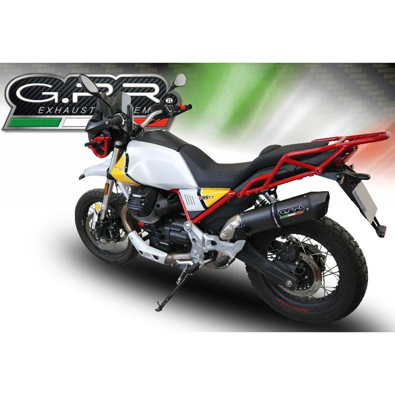 GPR E4.GU.61.FCE4 Furore Evo4 Carbon Slip-on Exhaust For Moto Guzzi V85 TT (2019-) 2 GPR E4.GU.61.FCE4 Furore Evo4 Carbon Slip-on Exhaust For Moto Guzzi V85 TT (2019-) - Image 2