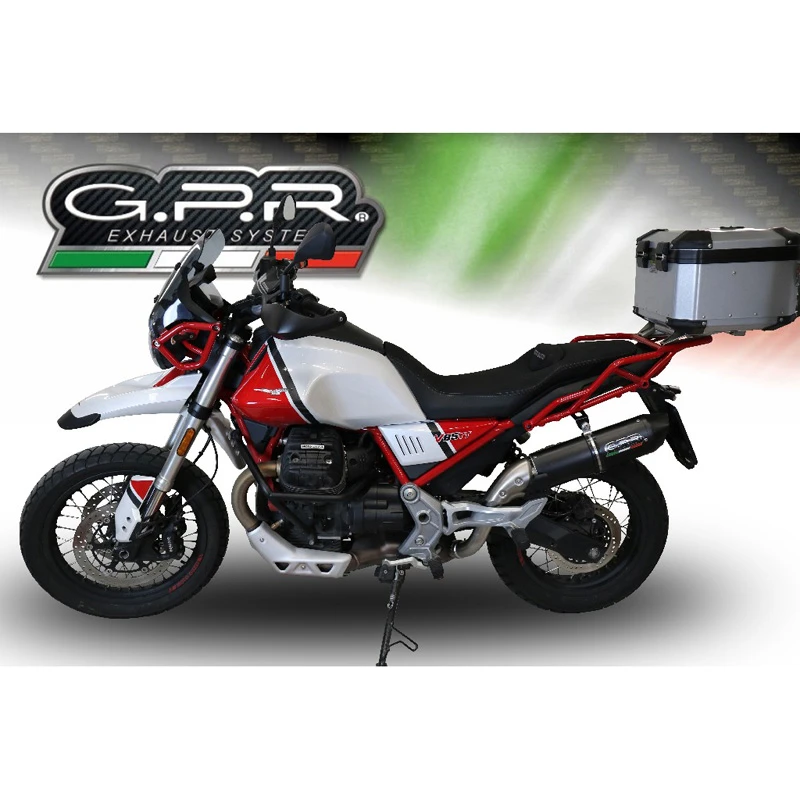 GPR E4.GU.61.FNE4 Furore Evo4 Nero Slip-on Exhaust For Moto Guzzi V85 TT (2019-) 2 GPR E4.GU.61.FNE4 Furore Evo4 Nero Slip-on Exhaust For Moto Guzzi V85 TT (2019-) - Image 2