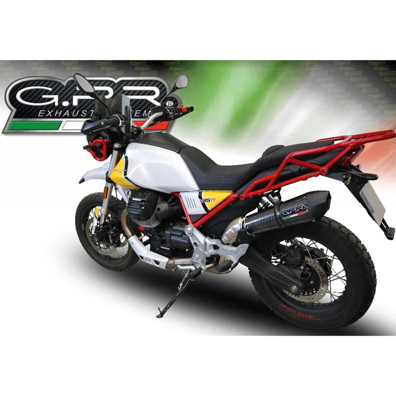 GPR E4.GU.61.GPAN.PO GP Evo4 Poppy Slip-on Exhaust For Moto Guzzi V85 TT (2019-) 2 GPR E4.GU.61.GPAN.PO GP Evo4 Poppy Slip-on Exhaust For Moto Guzzi V85 TT (2019-) - Image 2