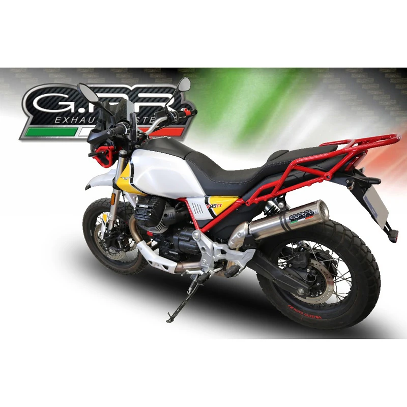 GPR E4.GU.61.M3.TN M3 Titanium Natural Slip-on Exhaust For Moto Guzzi V85 TT (2019-) 2 GPR E4.GU.61.M3.TN M3 Titanium Natural Slip-on Exhaust For Moto Guzzi V85 TT (2019-) - Image 2