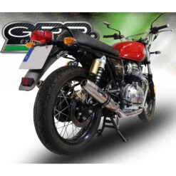 GPR ROY.7.DE Deeptone Inox Slip-on Exhausts For Royal Enfield Continental 650 (2019-)
