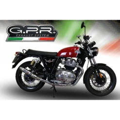 GPR ROY.7.DE Deeptone Inox Slip-on Exhausts For Royal Enfield Continental 650 (2019-) -Givi Store gpr roy 7 de deeptone inox slip on exhausts image4