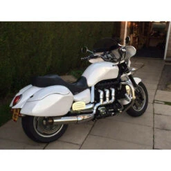 Handmade Saddlebags Hard Luggage For Triumph Rocket -Givi Store handmade hard saddlebags for triumph rocket iii image8