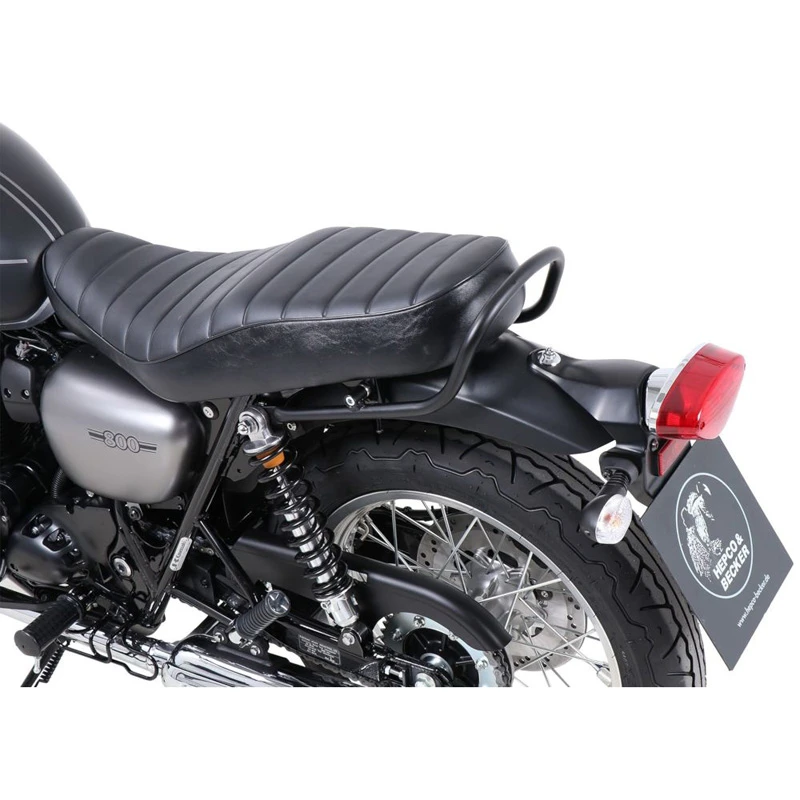 Hepco & Becker 4219.2541 00 01 Passenger Grab Rail For Kawasaki W800 Street/Cafe (2019-) 1 Hepco & Becker 4219.2541 00 01 Passenger Grab Rail For Kawasaki W800 Street/Cafe (2019-)