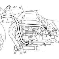 Hepco & Becker 501.503 00 01 Engine Guard For Moto Guzzi QUOTA 1000 / 1100 ES