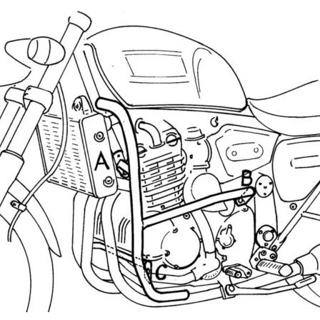 Hepco & Becker 501.701 Engine Guard, Chrome For Triumph Thunderbird 1 Hepco & Becker 501.701 Engine Guard, Chrome For Triumph Thunderbird