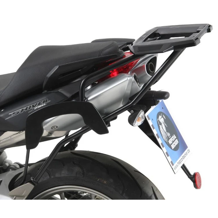Hepco & Becker 650.7508 Rear Alu Rack, Black For Aprilia SL750 Shiver From 2010 1 Hepco & Becker 650.7508 Rear Alu Rack, Black For Aprilia SL750 Shiver From 2010