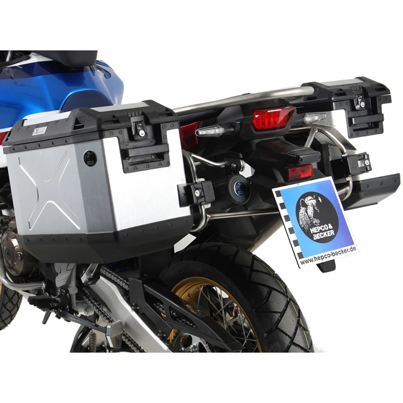 Hepco & Becker 651.9510 00 22 Cutout Side Carrier With Cases Honda Africa Twin (2018-) 7 Hepco & Becker 651.9510 00 22 Cutout Side Carrier With Cases Honda Africa Twin (2018-) - Image 7