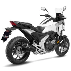 LeoVince 14387EB LV One Evo Slip-on Exhaust, Black For Honda NC750X '21-