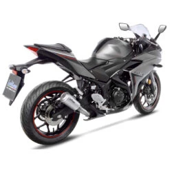LeoVince 15212 LV-10 Stainless Slip-on Exhaust For Yamaha YZF-R3/MT-03 '15-'21