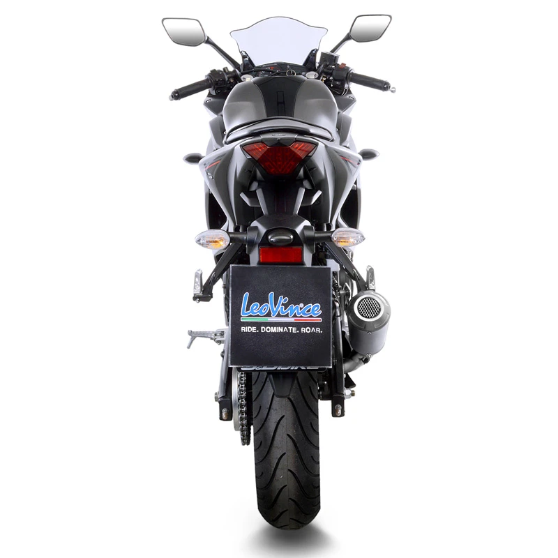 LeoVince 15212 LV-10 Stainless Slip-on Exhaust For Yamaha YZF-R3/MT-03 '15-'21 3 LeoVince 15212 LV-10 Stainless Slip-on Exhaust For Yamaha YZF-R3/MT-03 '15-'21 - Image 3