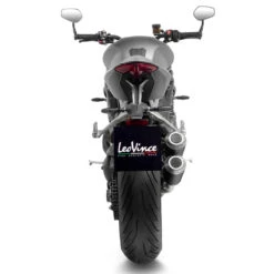 LeoVince 15247B LV-10 Black Slip-on Exhausts For Triumph Speed Triple 1200 RR/RS '21- -Givi Store leovince 15247b lv 10 black slip on exhausts image3