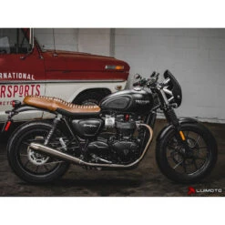 Luimoto 10152101 Vintage Classic Rider Seat Cover Triumph Street Twin (2016-) -Givi Store luimoto 10152101 classic passenger seat cover image6