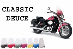 Memphis Shades Classic Deuce 2-Point Handlebar Mounted Universal Windshield -Givi Store memphis deuce