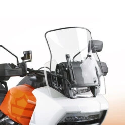 National Cycle N20412 VStream Low Beaded Windscreen, Clear For Harley Pan America '21- -Givi Store national cycle n20412 vstream short windscreen image3