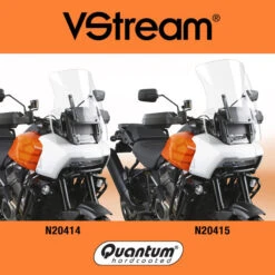 National Cycle N20414 VStream Mid Windscreen, Clear For Harley Pan America '21- -Givi Store national cycle n20414 vstream mid windscreen image8