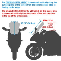 National Cycle N20414 VStream Mid Windscreen, Clear For Harley Pan America '21- -Givi Store national cycle n20414 vstream mid windscreen image9