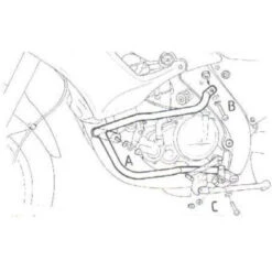 Hepco & Becker Crashbar / Engine Guard - Pegaso 650 & Garda '97-up