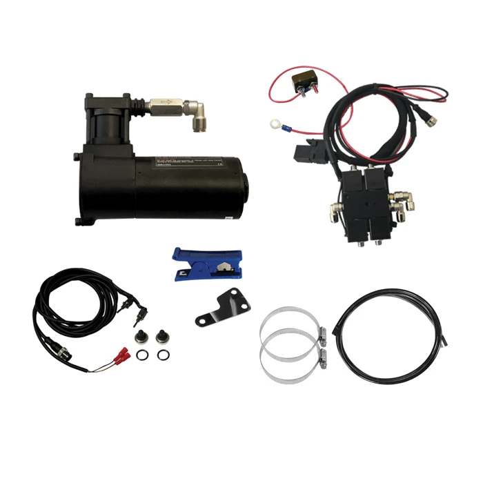 Platinum 1723-VICST-Bagger Polished Air Ride Bleed Feed Suspension Kit For Victory Baggers 2 Platinum 1723-VICST-Bagger Polished Air Ride Bleed Feed Suspension Kit For Victory Baggers - Image 2