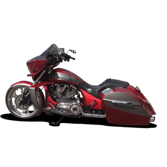 Platinum 1723-VICST-Bagger Polished Air Ride Bleed Feed Suspension Kit For Victory Baggers 3 Platinum 1723-VICST-Bagger Polished Air Ride Bleed Feed Suspension Kit For Victory Baggers - Image 3