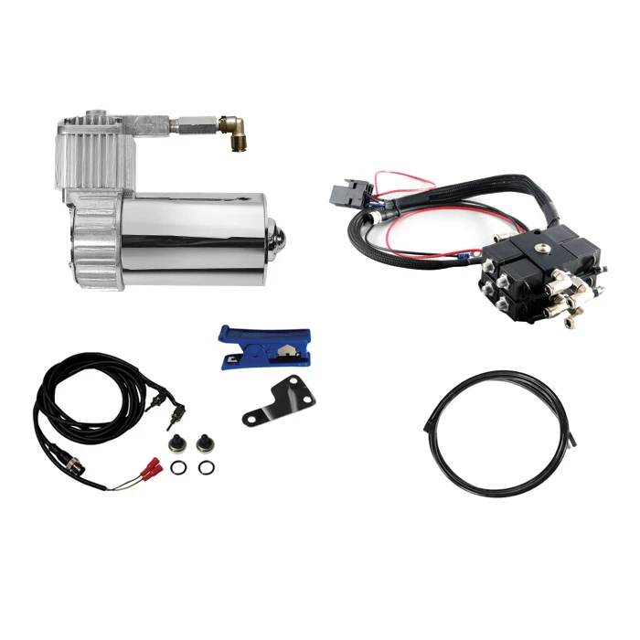 Platinum Air Suspension SPYRFT-BF Polished Air Ride System Front Bleed Feed Can-Am Spyder 2 Platinum Air Suspension SPYRFT-BF Polished Air Ride System Front Bleed Feed Can-Am Spyder - Image 2