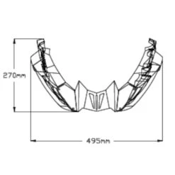 Puig 20646J Engine Spoiler For Yamaha MT-09 (2021-) -Givi Store puig 20646j engine spoiler image10