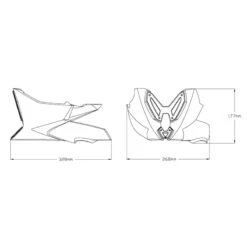 Puig 20714J Engine Spoiler For Ducati Monster 937 (2021-) -Givi Store puig 20714j engine spoiler image6